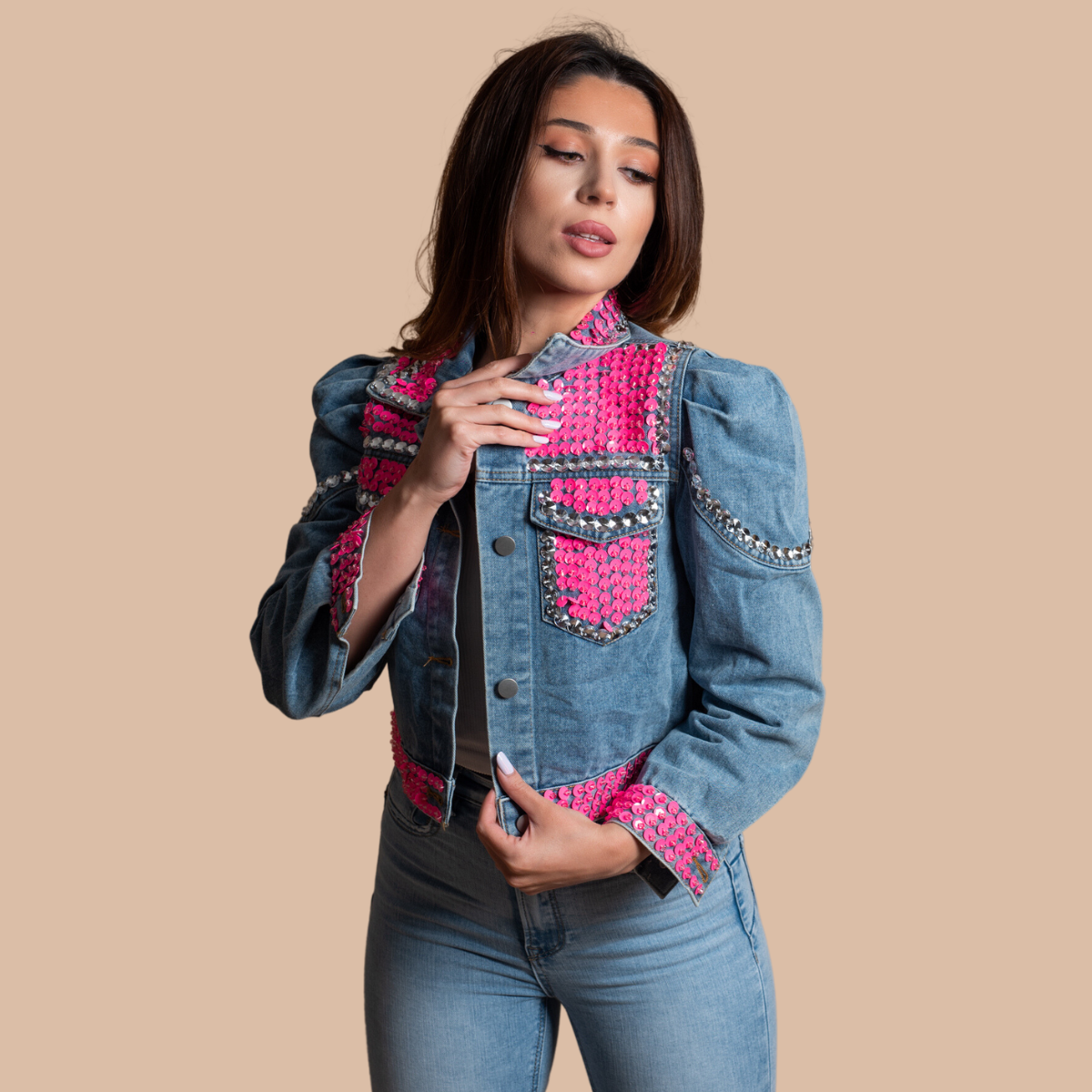 Geaca-dama-denim-cu-paiete-roz-2988-5