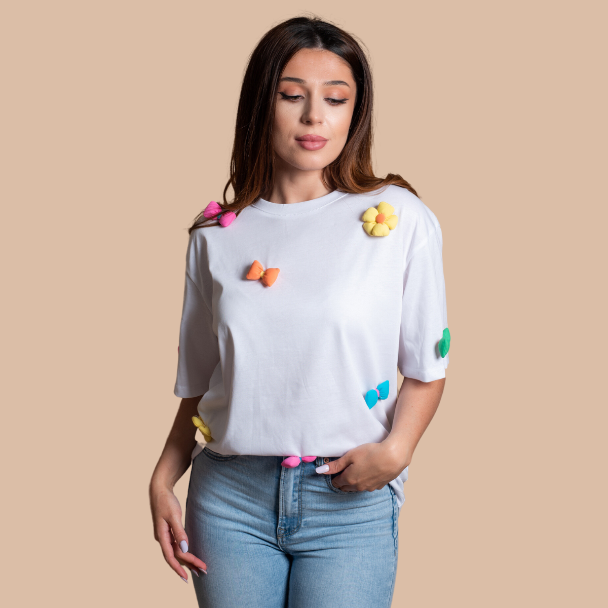 Tricou-dama-3D-alb-cu-flori-5807-1