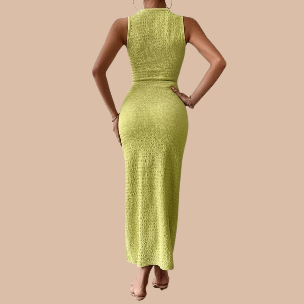 Rochie-pe-corp-cu-decolteu-vertical-verde-8482-1