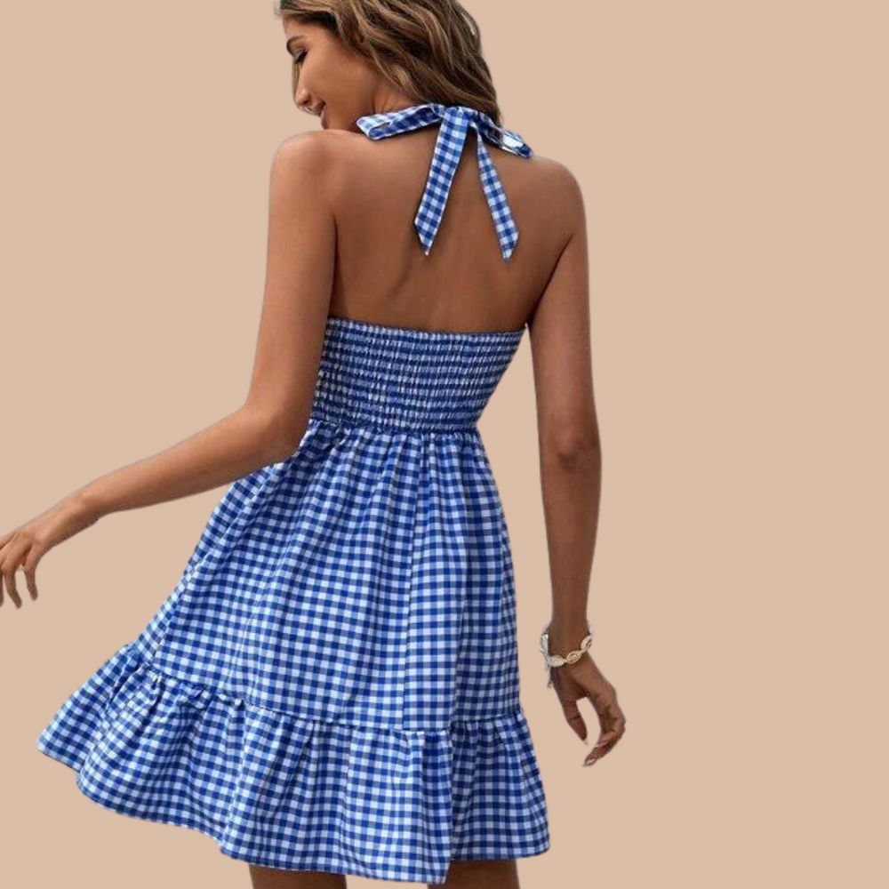 Rochie-fara-spate-cu-decolteu-in-carouri-albastra-3531-1