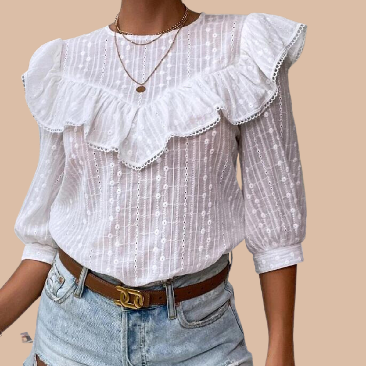 Bluza dama cu broderie alba - mauri.ro (3)