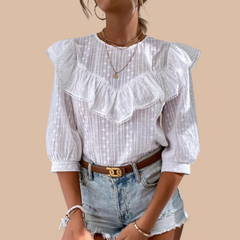 Bluza dama cu broderie alba - mauri.ro (1)