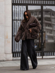 sacou tip jacheta din blana Reyna 2