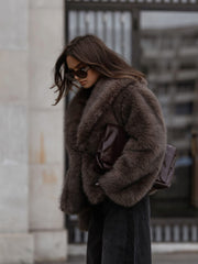 sacou tip jacheta din blana Reyna 3