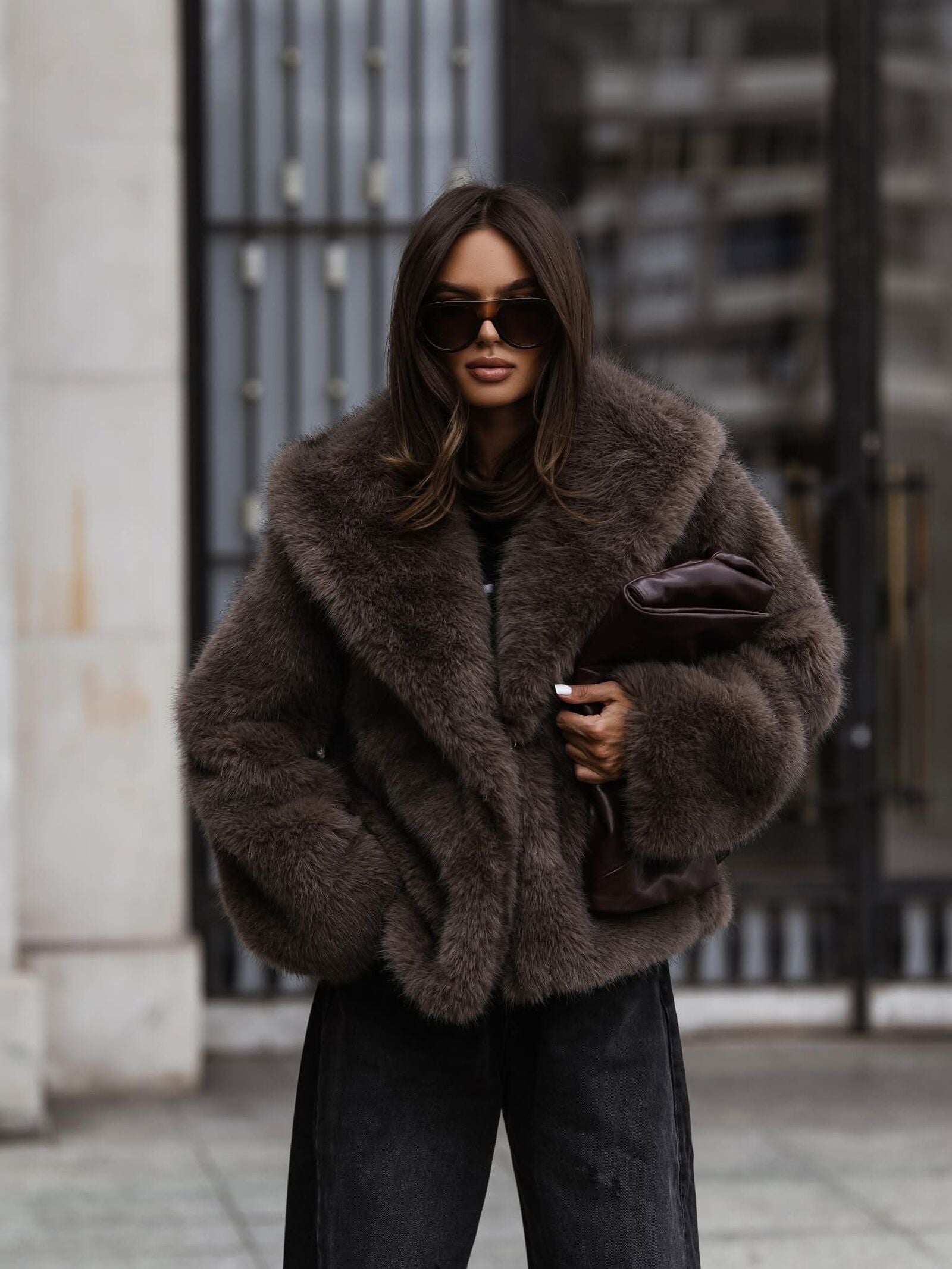 sacou tip jacheta din blana reyna