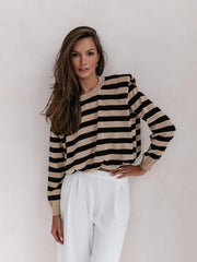 bluza-dama-in-dungi-negru-cu-bej (5)