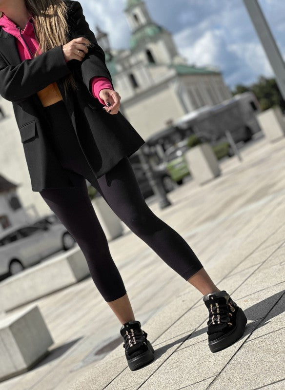 Sneakers din piele naturala neagra Emily - mauri.ro (5)