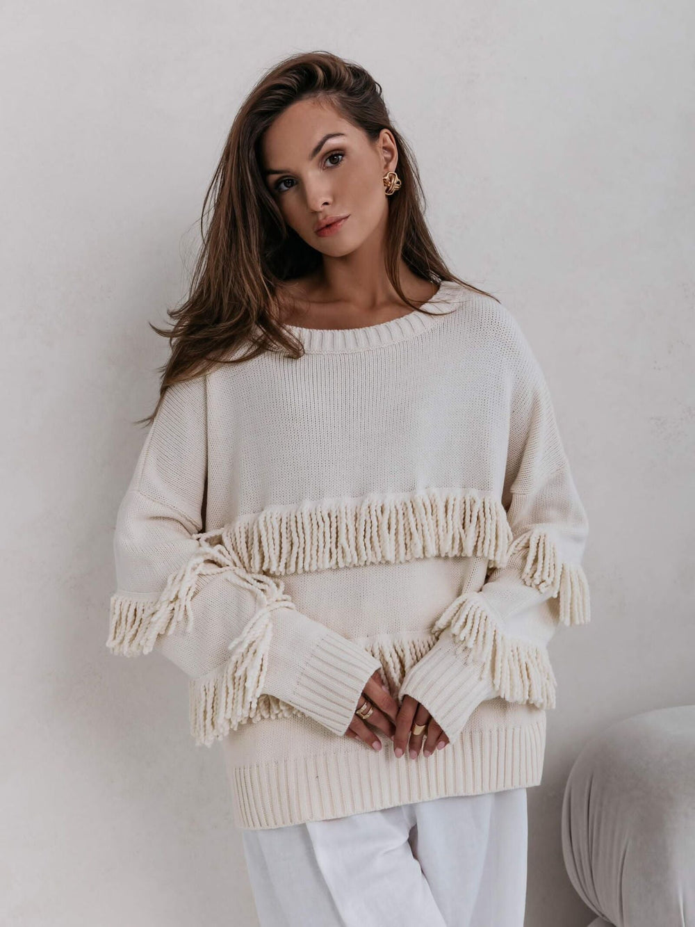 bluza-dama-cu-ciucuri-bej (5)