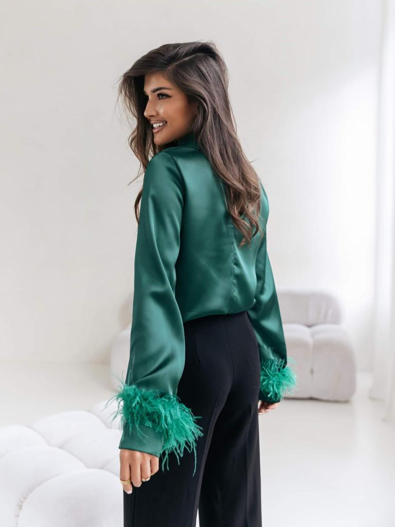 camasa-dama-eleganta-verde-cu-pene-la-maneci (2)