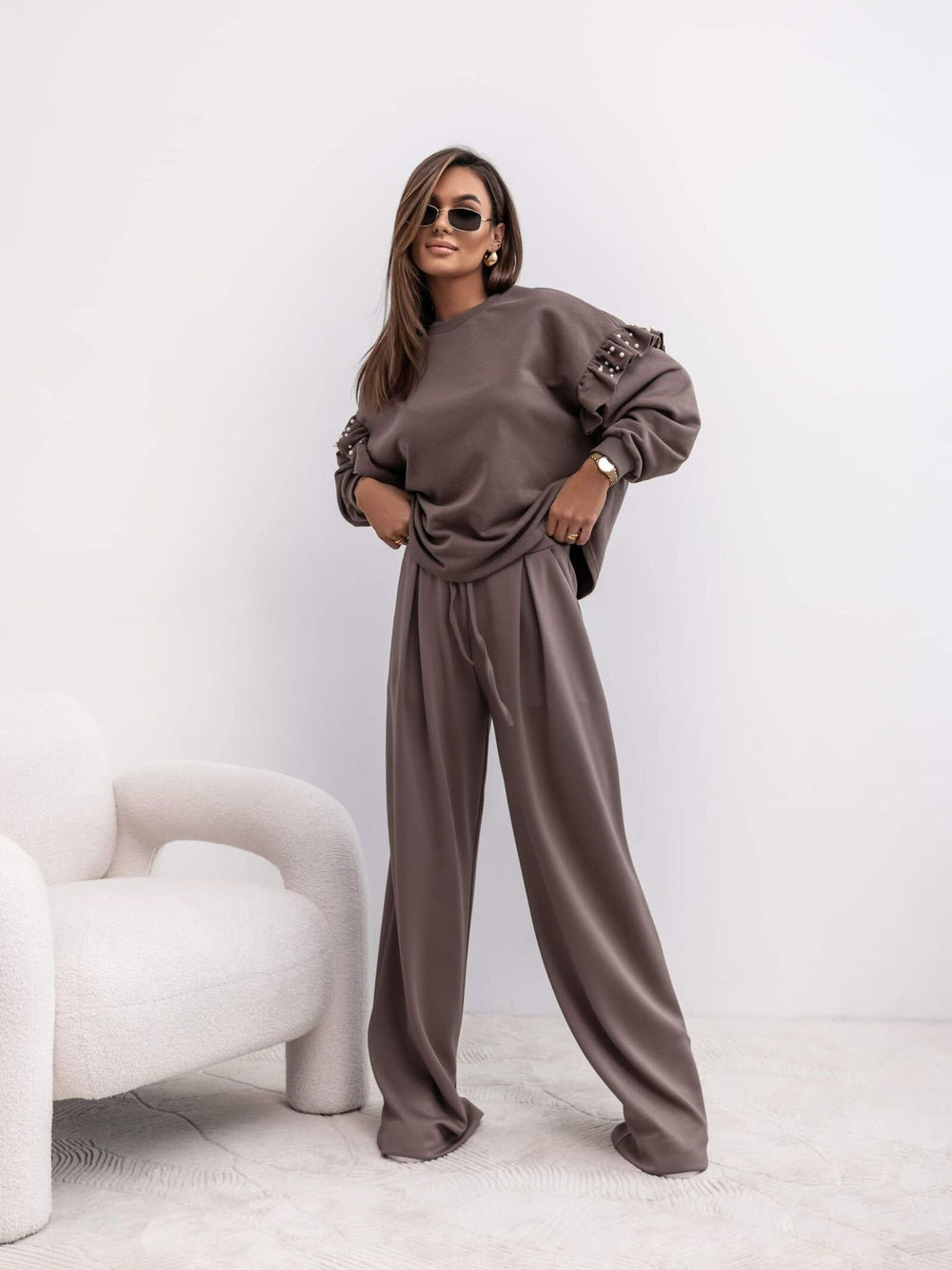 compleu-dama-din-bumbac-maro-cu-accesoriu (5)