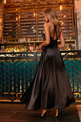 Rochie dama eleganta neagra Freya - mauri.ro (3)