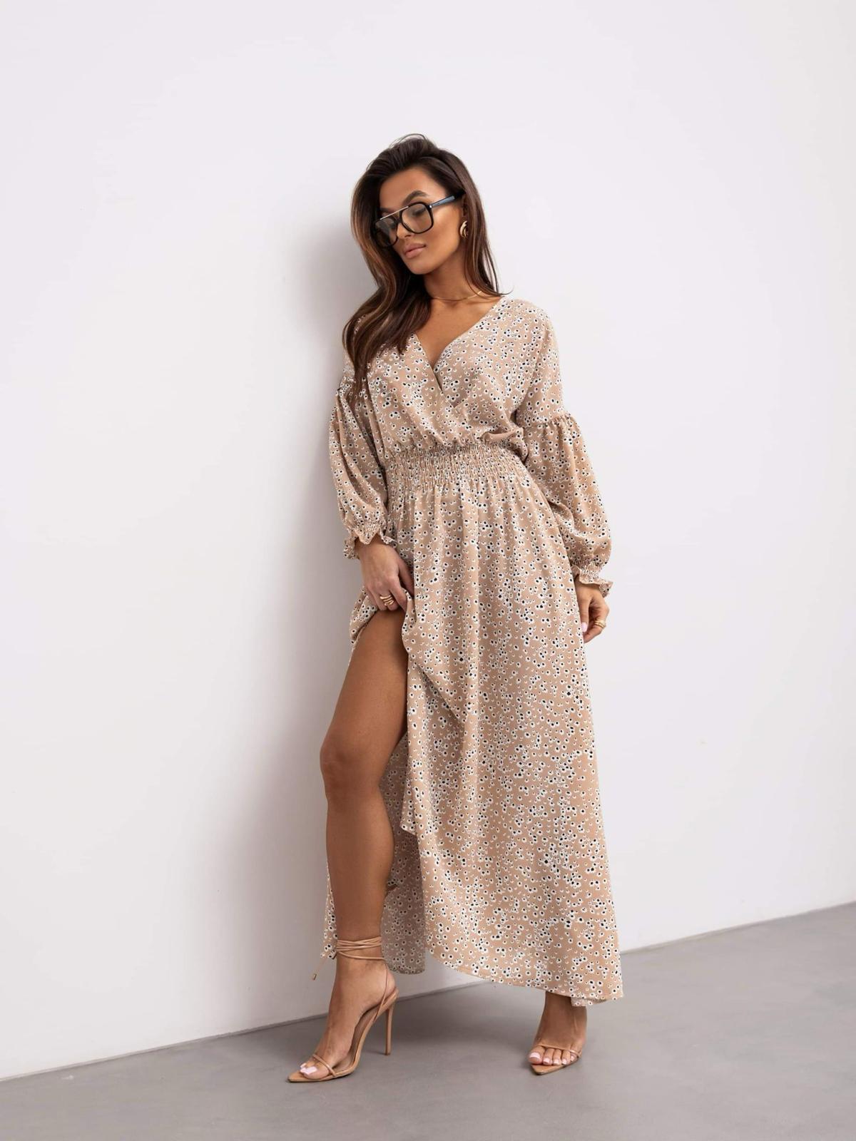 Rochie-dama-de-zi-lunga-bej (2)