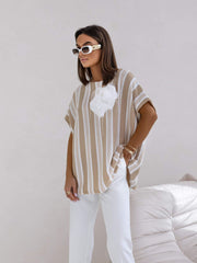 tricou-dama-in-dungi-si-accesoriu