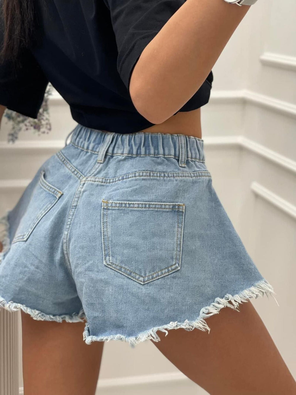 Pantaloni scurti din denim Kity - mauri.ro (2)