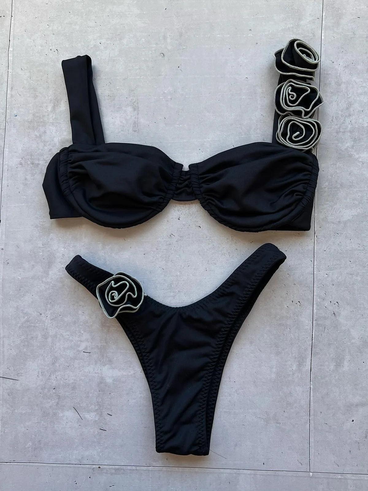 costum-de-baie-3d-floral-negru (2)