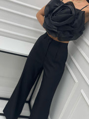 Compleu-negru-top-extravagant-si-pantalon-Madrid
