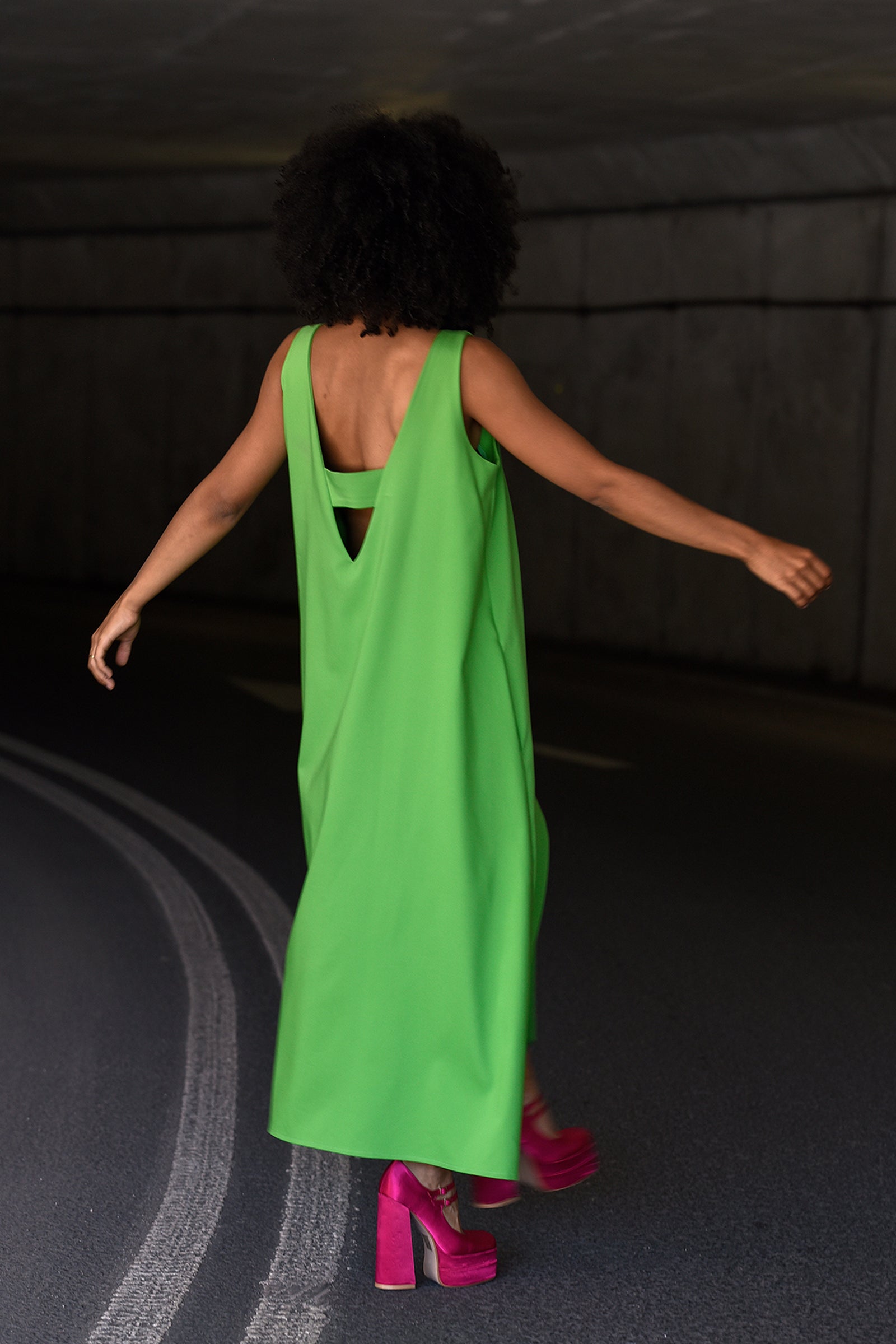 Rochie verde Victoria - mauri.ro (3)