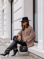 Bluza oversized latte Esteban - mauri.ro (2)