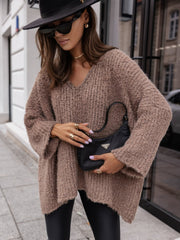 Bluza oversized latte Esteban - mauri.ro (4)