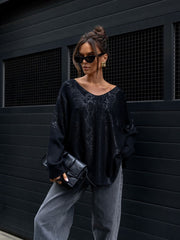 Bluza negru/argintiu Cielo - mauri.ro (3)
