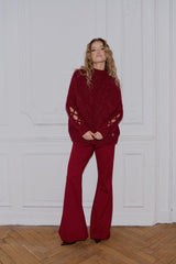 Bluza burgundi Laval - mauri.ro (2)