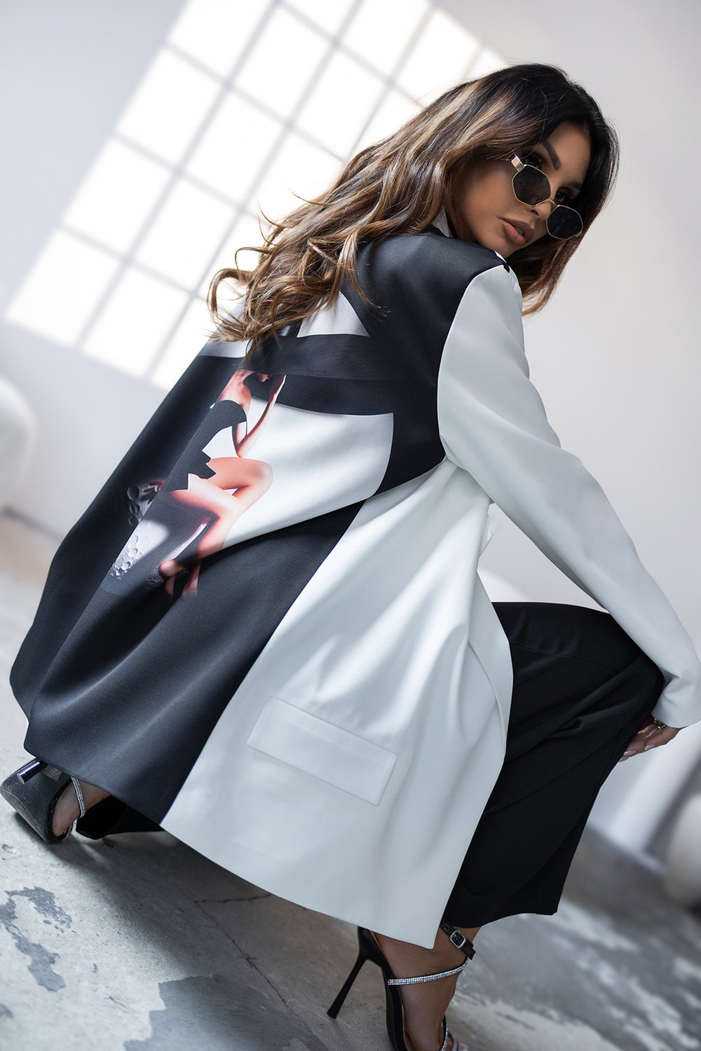 Sacou-alb-oversized-Lady-print (3)