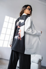 Sacou-alb-oversized-Lady-print