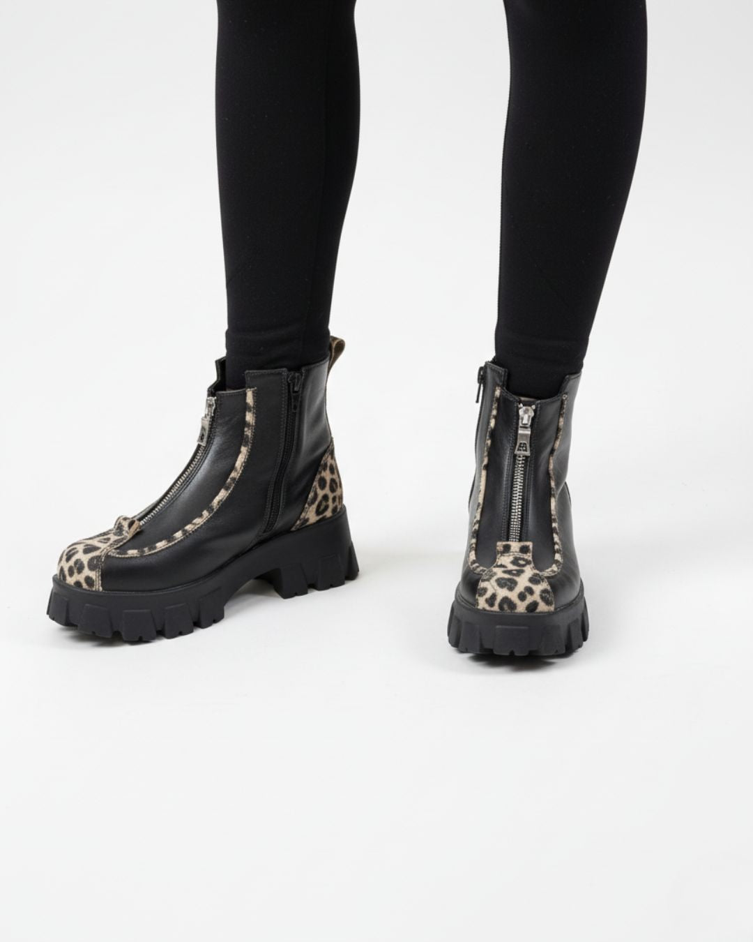 Ghete din piele neagra Chiara