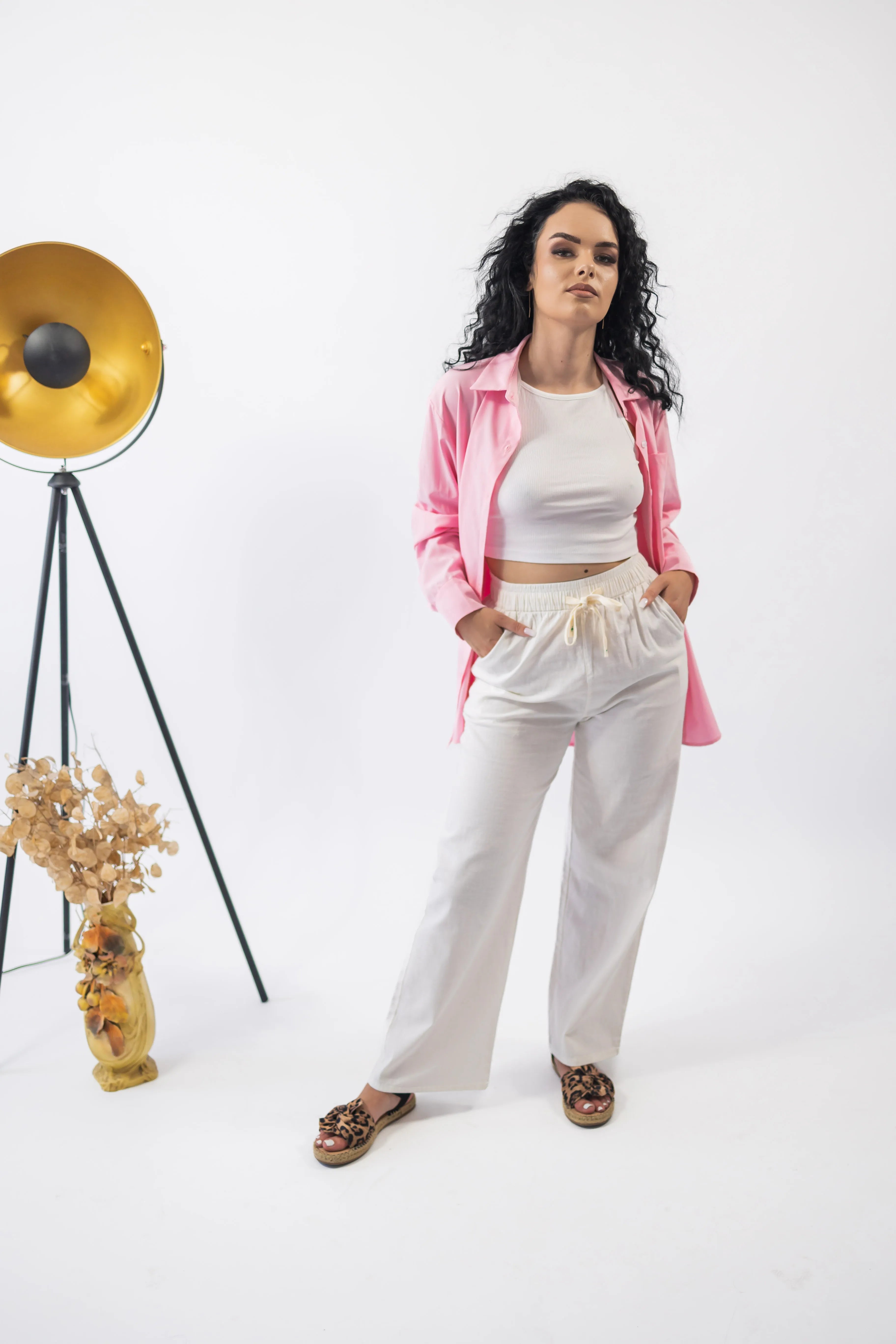 Pantaloni de In Wide Leg Albi