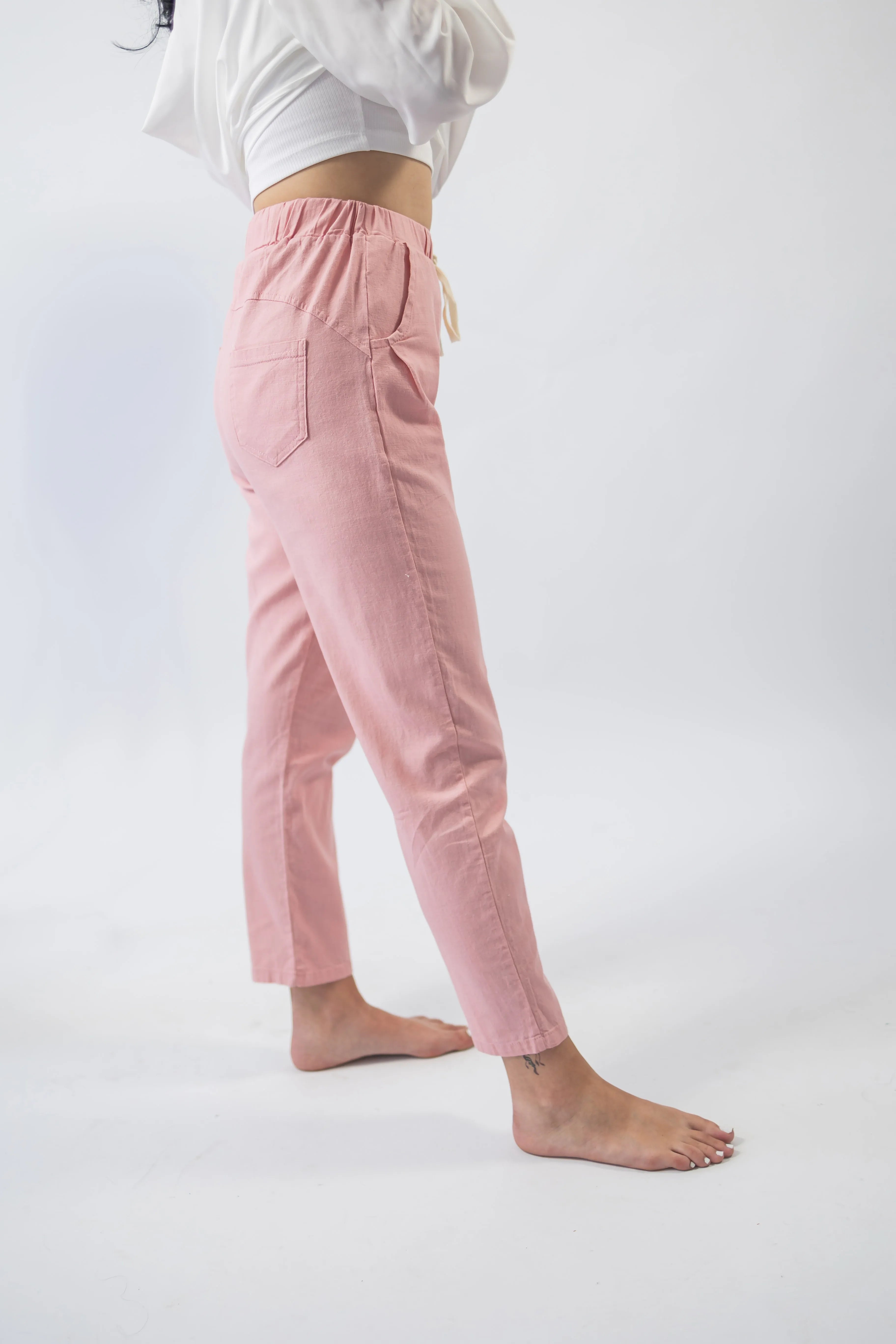 Pantaloni de In Conici Roz