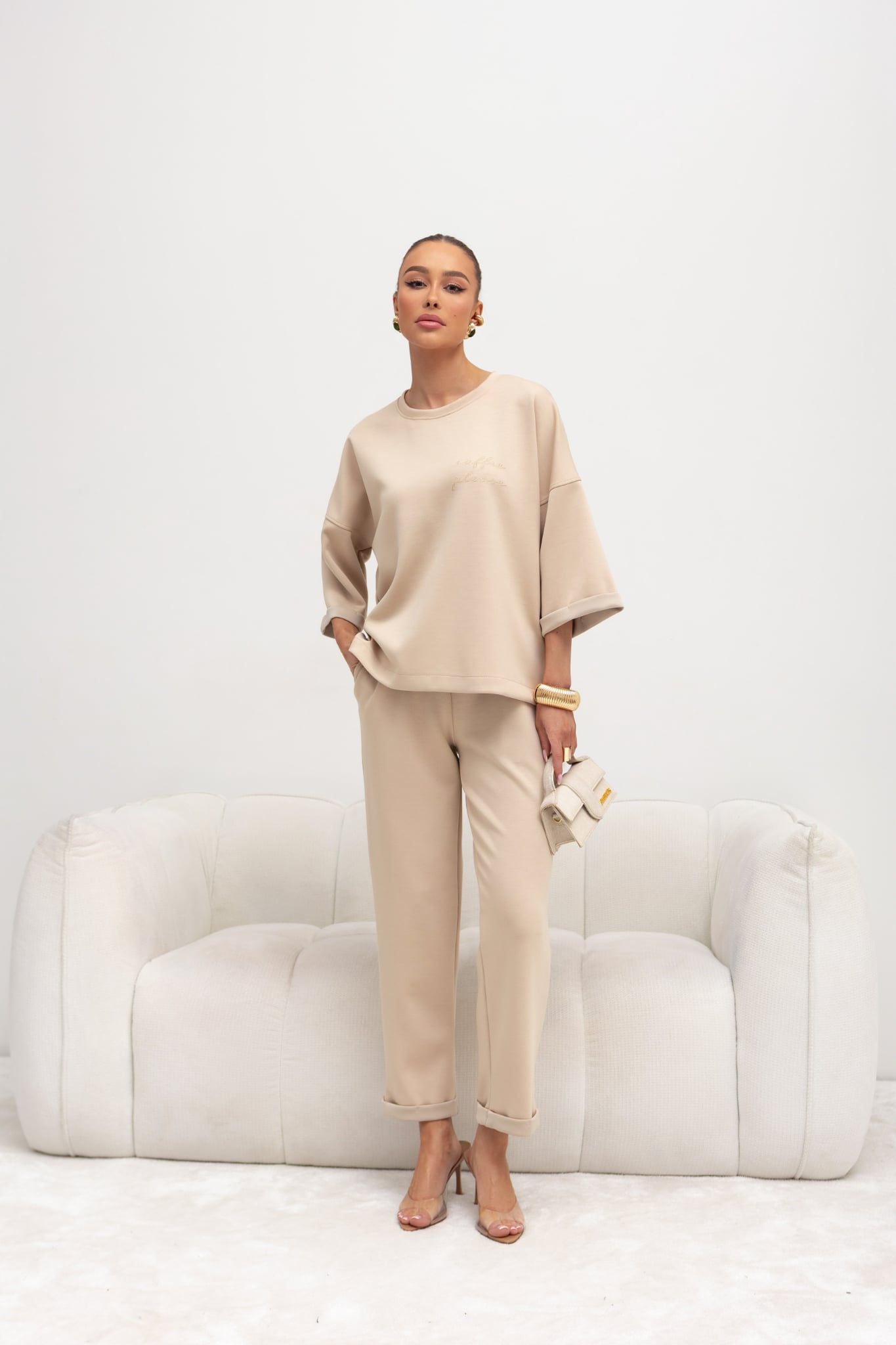 Set Damă Bej Elegant Luxe Ease