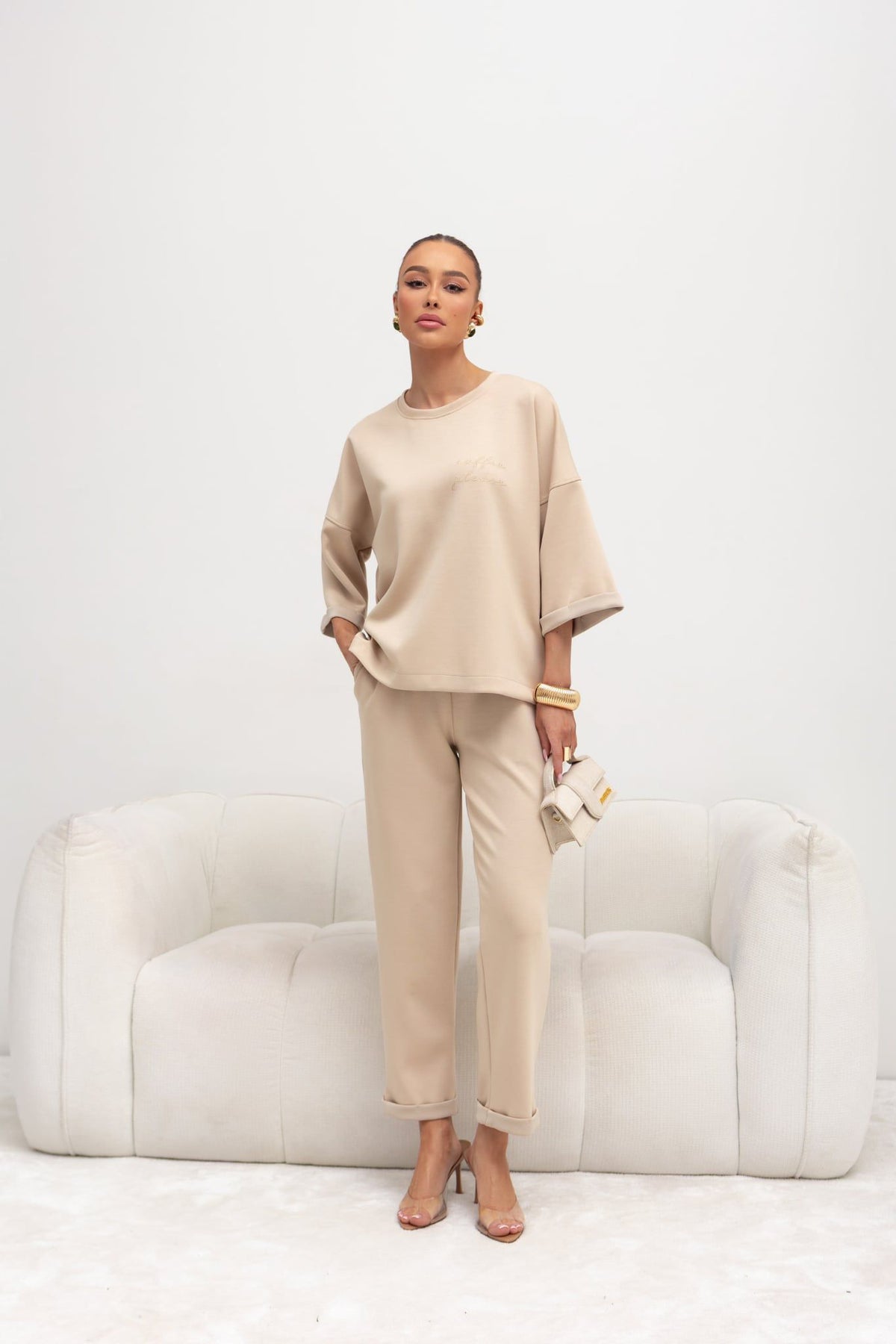 Set Damă Bej Elegant Luxe Ease