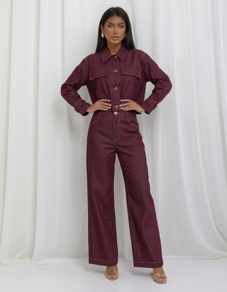 compleu denim brooklyn burgundi mauri 1