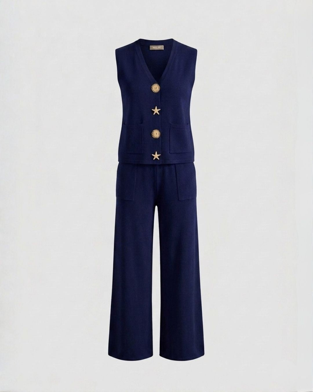 Compleu elegant Navy Star bleumarin