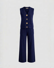 Compleu elegant Navy Star bleumarin