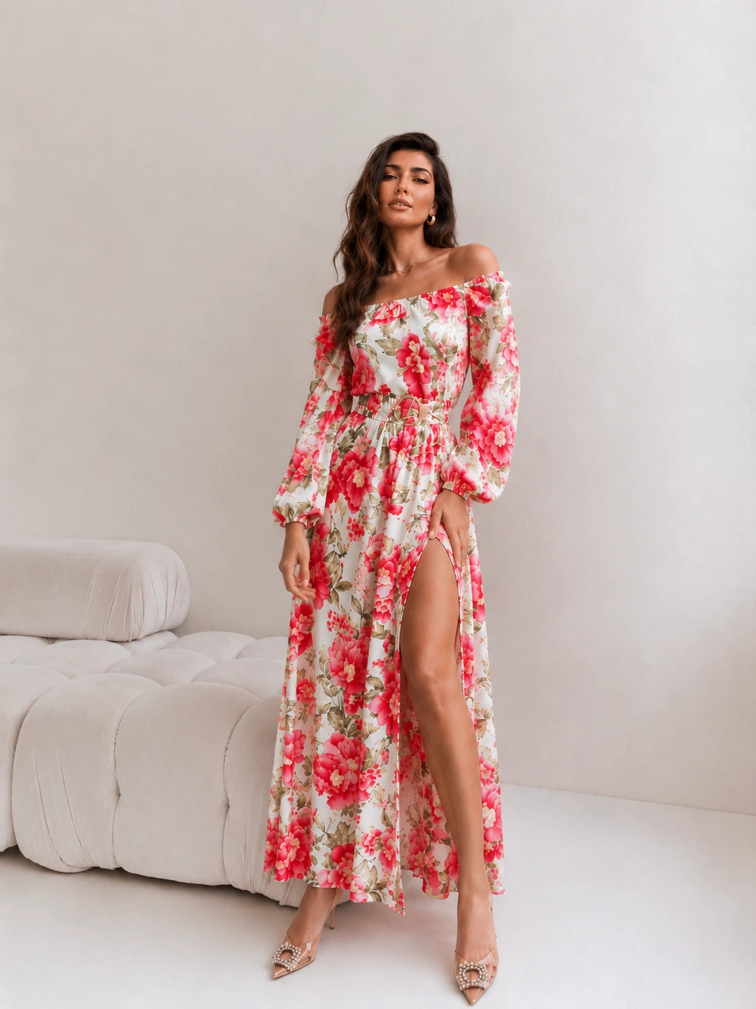 Rochie dama lunga colorata