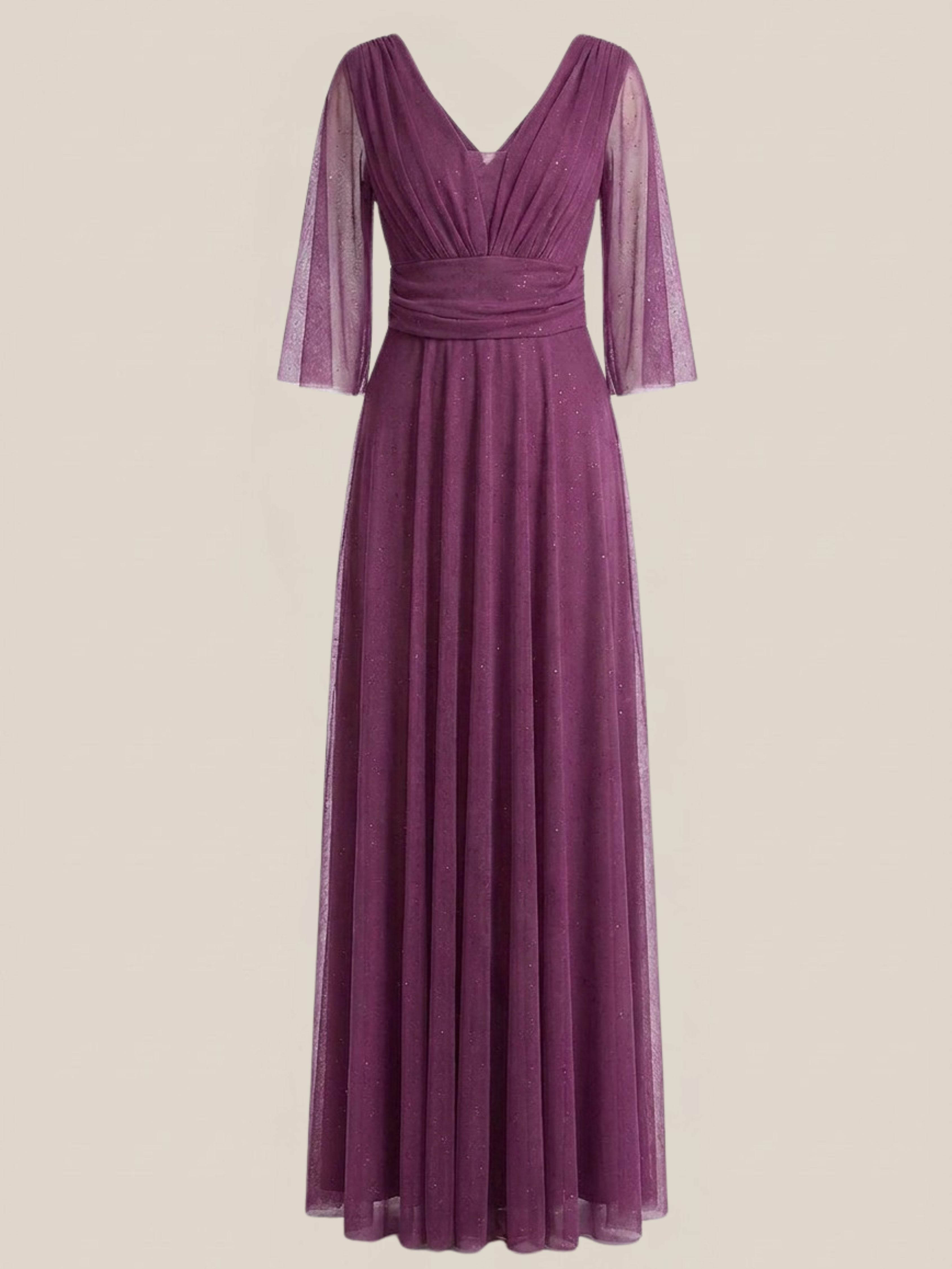 Rochie lunga Mathilde fuchsia