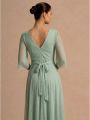 Rochie lunga Mathilde verde