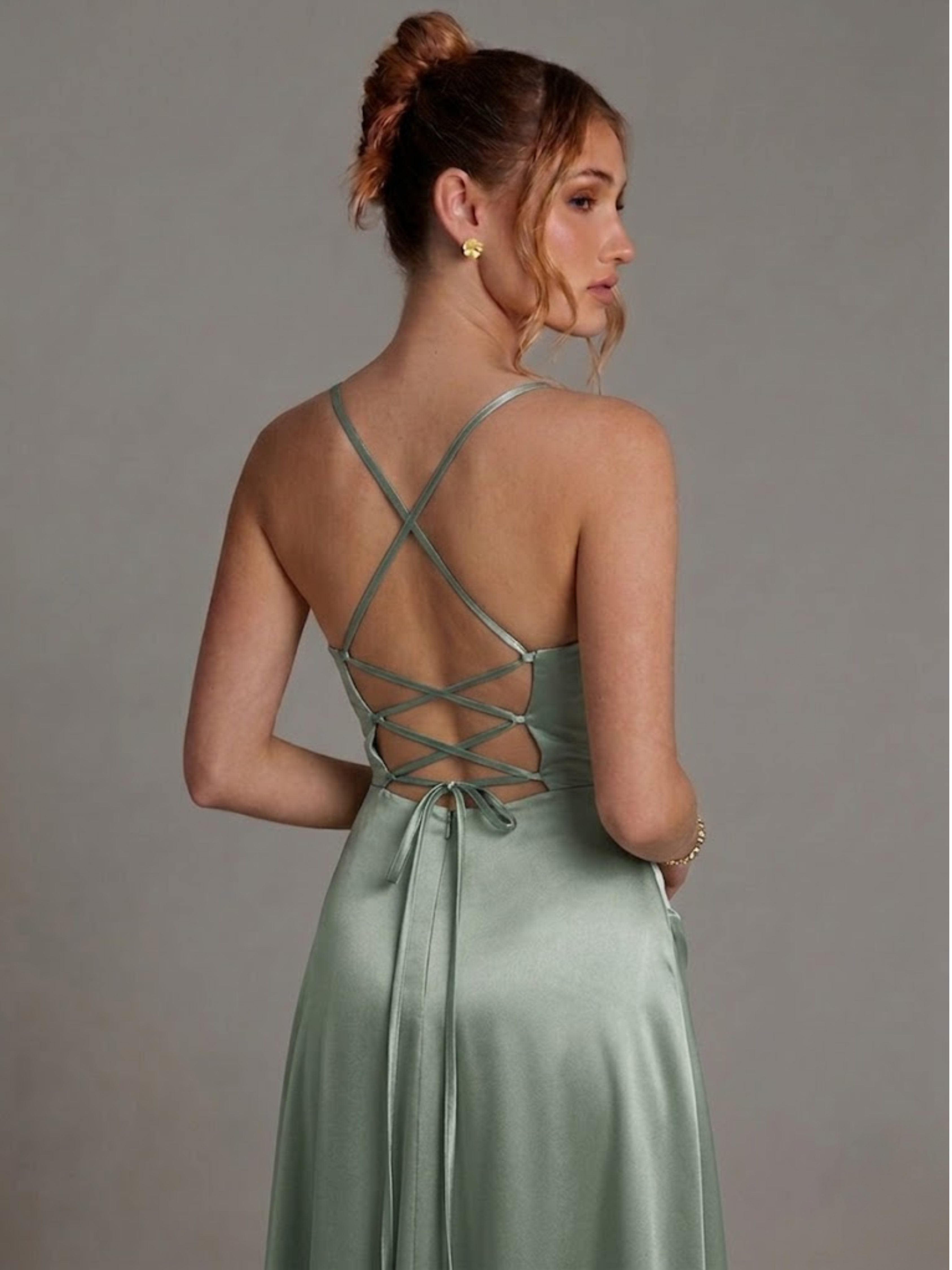 Rochie tip corset Sienna verde