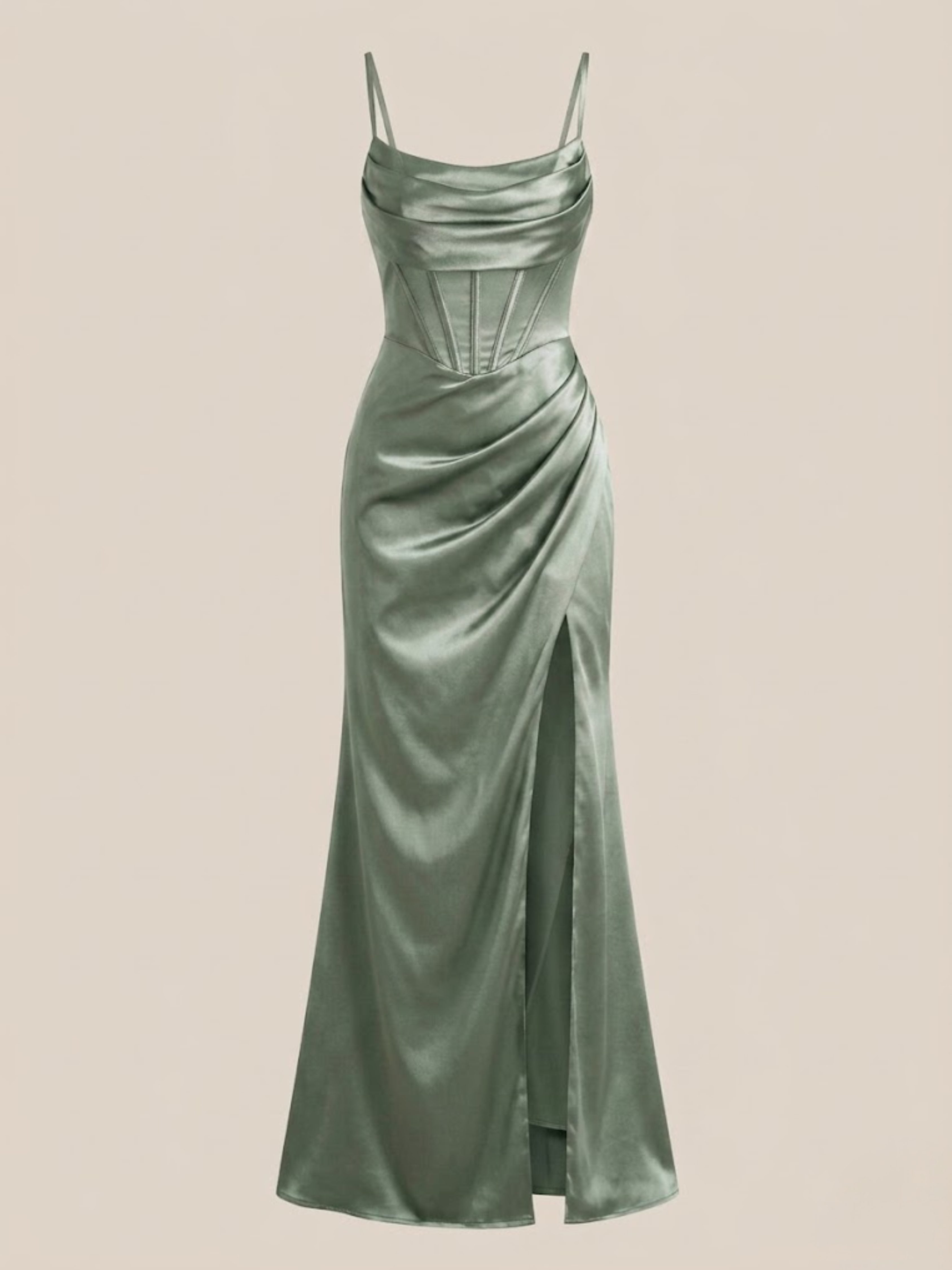 Rochie tip corset Sienna verde