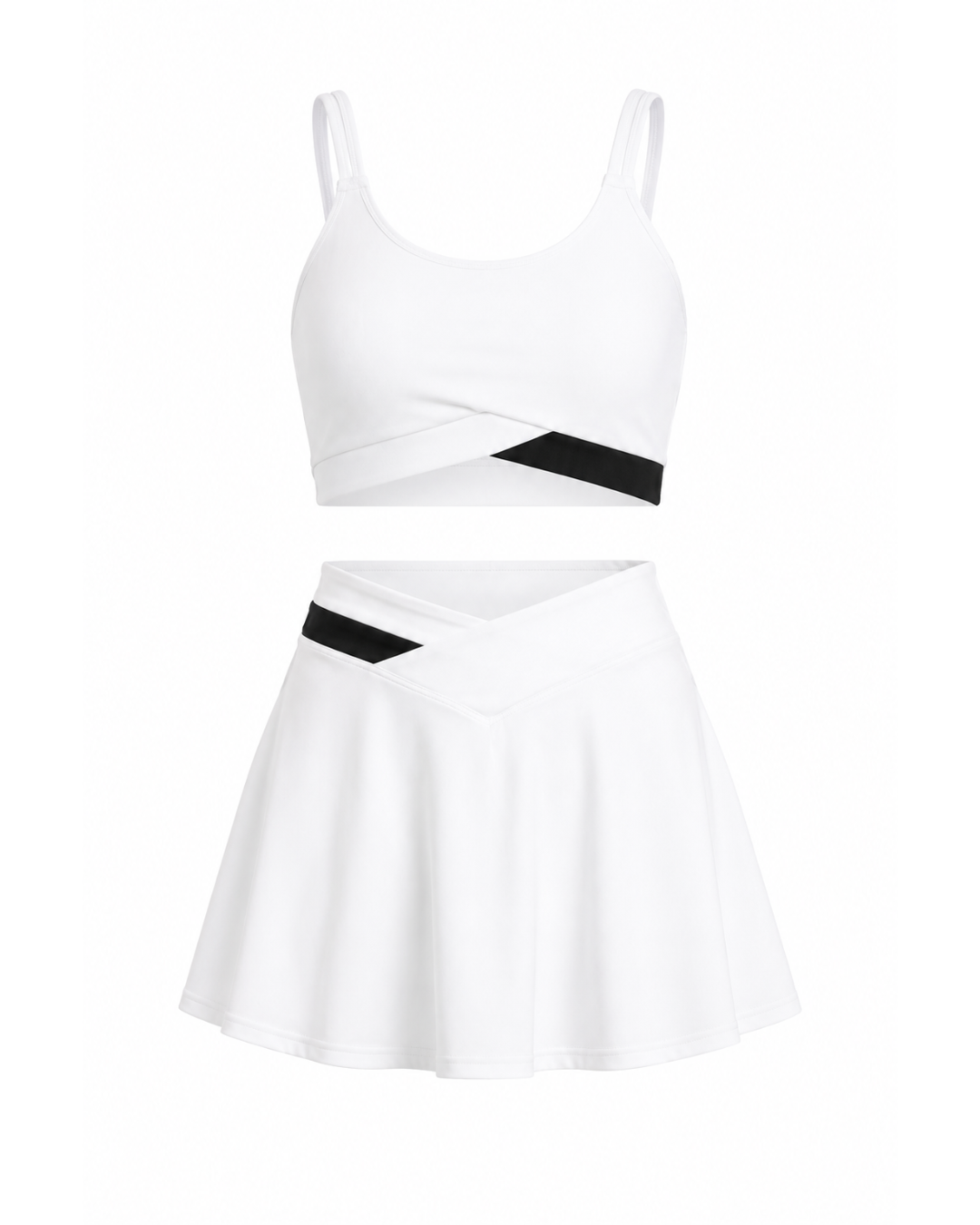 Set Fitness Celeste Alb