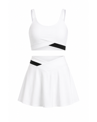Set Fitness Celeste Alb