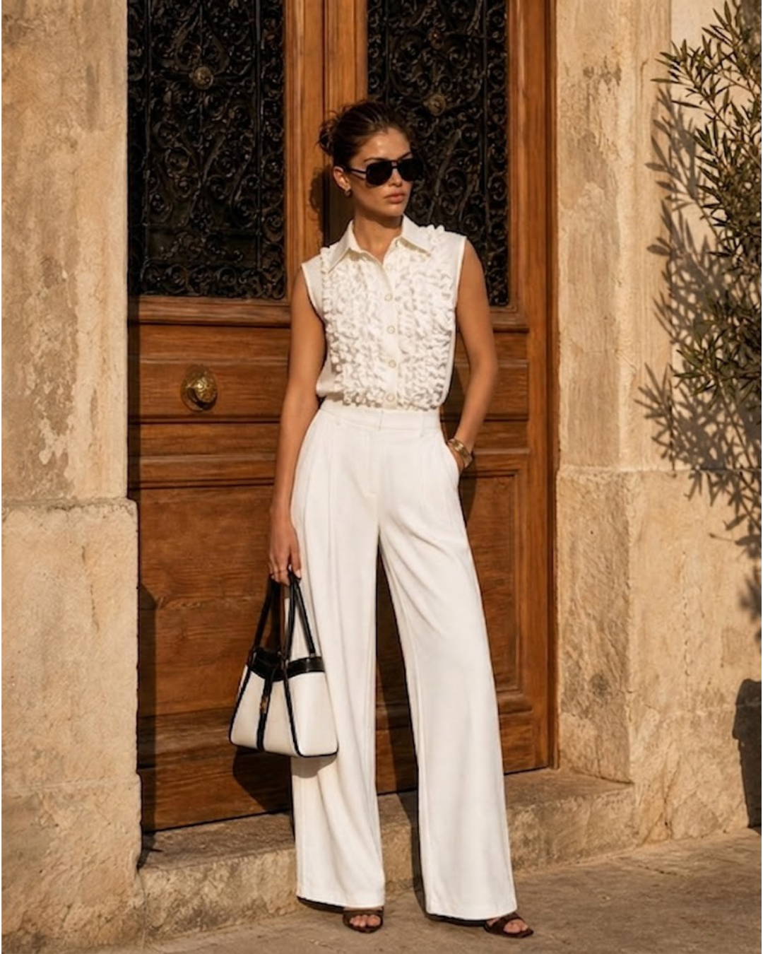 Top dama alb elegant