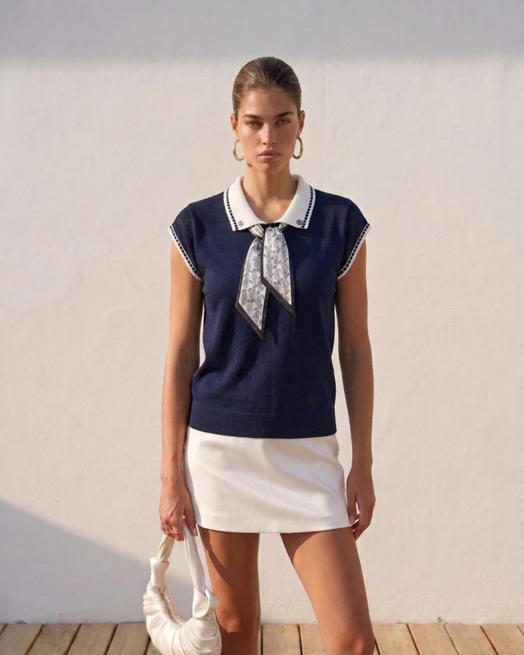 Tricou Velouria Bleumarin