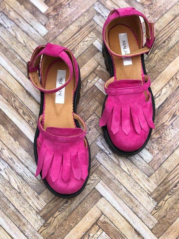 sandale piele naturala pink2