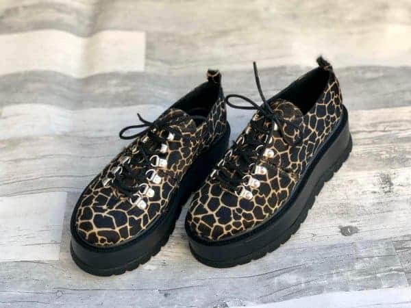 pantofi piele naturala isabel panther
