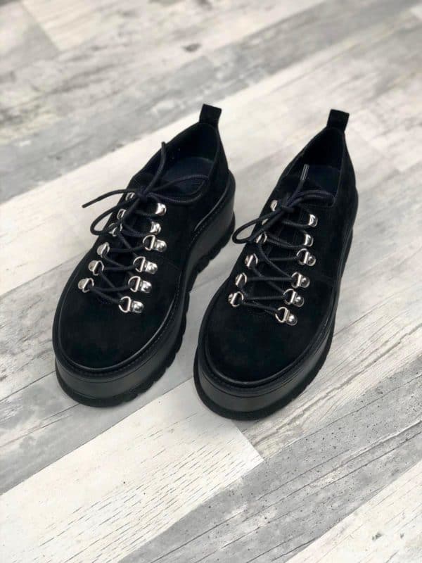 pantofi piele naturala isabel black