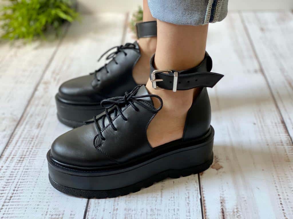 pantofi din piele naturala catina black (5)