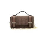 geanta din piele naturala Becca maro