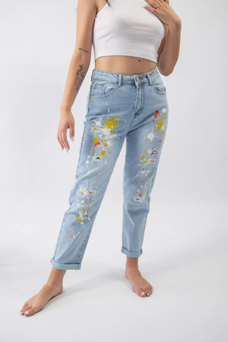 pantaloni din denim splash